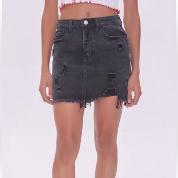 American Eagle Outfitters Dresses & Skirts - Distressed Denim AE Skirt